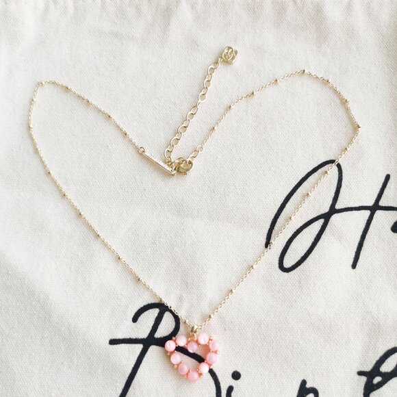 Kendra Scott Pink Heart Necklace - Picture 3 of 4